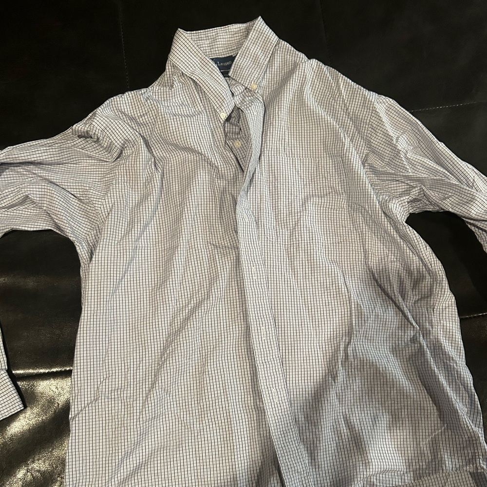 Polo long sleeve button up shirt - XL
